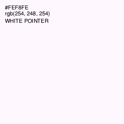 #FEF8FE - White Pointer Color Image